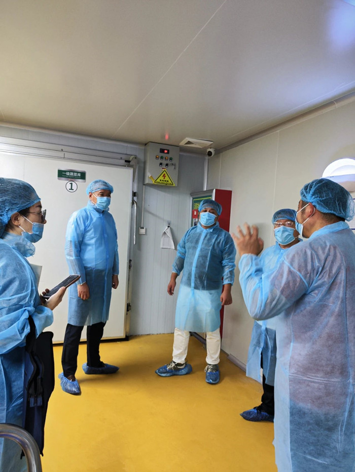 惠丰粮食集团检查组一行到康元公司进行现场安全生产检查